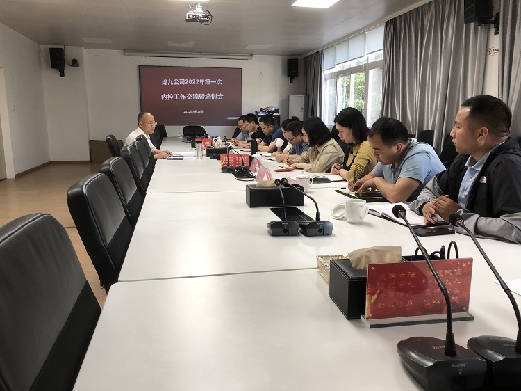 綿九公司召開(kāi)2022年第一次內(nèi)控工作交流暨培訓(xùn)會(huì).JPG